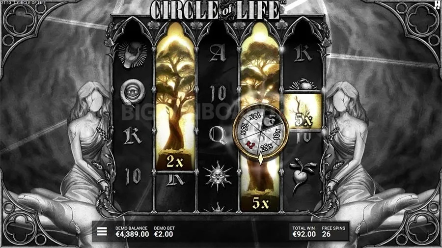 Fantasy adventure arcade game with a hero exploring a magical land